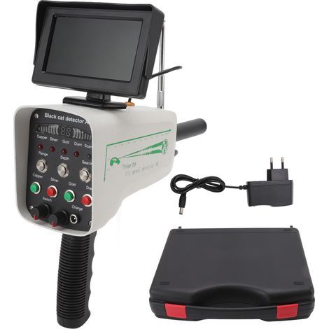 Metal detector with a depth of 30m and a 1000m range, underground detection with display for gold treasures, 100 to 240V (1/5)