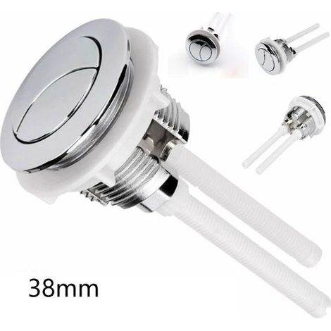 Pomos de 38 mm para cisternas de inodoro dobles - Válvula de barra redonda - Accesorios de baño que ahorran agua para inodoros (1/5)