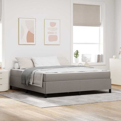 Boxspringbett Taupe 180 x 200 cm Stoff (1/5)