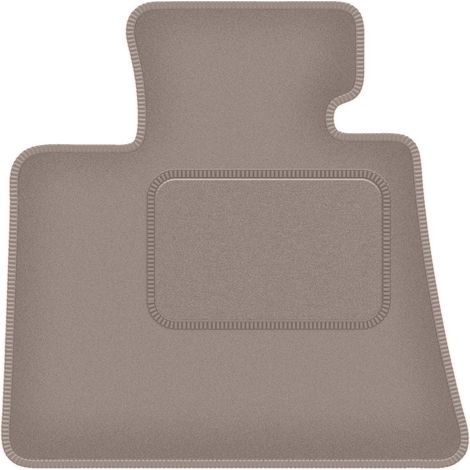 Alfombrilla de conductor beige para BMW X7 G07 7 plazas (2018-)