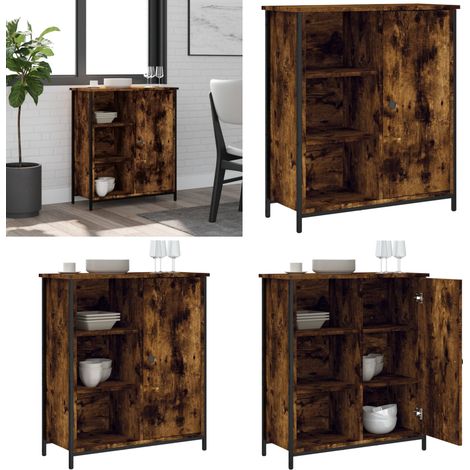 Sideboard Räuchereiche 70x30x80 cm Holzwerkstoff - Schreibtisch - Wohnzimmermöbel - Sideboard - Regal - Holzmöbel - Home & Living (1/5)