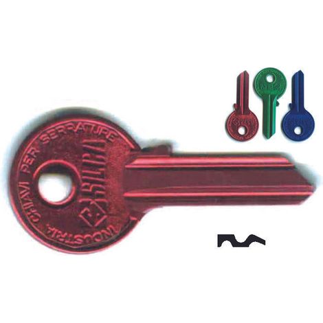 Chiavi per cilindri 4 spine grandi we2u - we2u dx ultralite blu