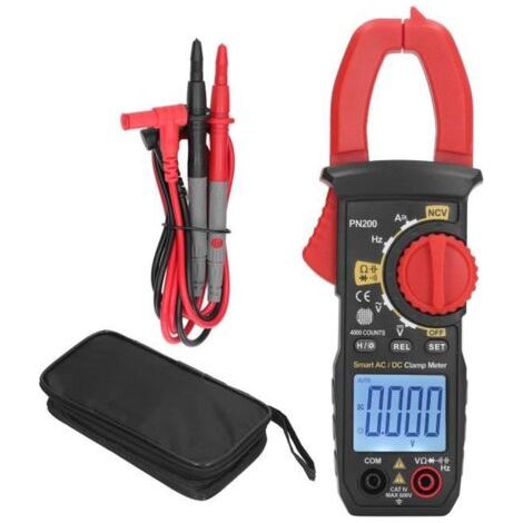Pince ampèremétrique numérique Pince multimètre numérique, ampèremètre multifonctionnel AC DC NCV, bricolage electricite (1/4)