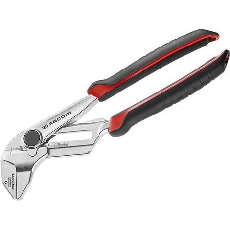 Facom 250mm Plier Wrench with Bi-Material Grips and 58mm Opening