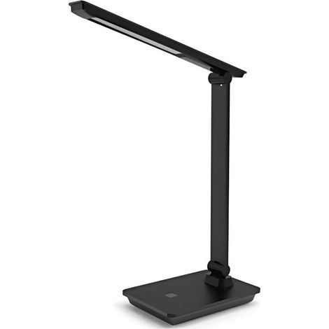 Lampe de Bureau LED Ajustable Argentée 9W Plage de Température 3000-6500K Confort Visible Optique Parfait pour Étudiants et Employés (1/3)
