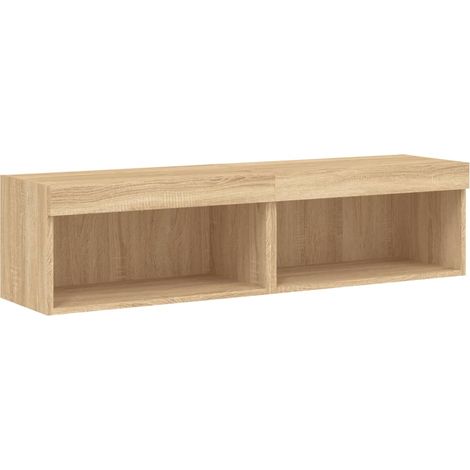 Maison Exclusive - TV-Schränke mit LED-Leuchten 2 Stk. Sonoma-Eic