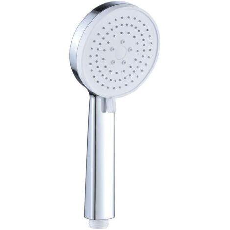 Douchette à main réglable à trois vitesses pour salle de bain, baignoire, jet d'eau à main épaissi, grande douchette à main ronde suralimentée en ABS (1/2)