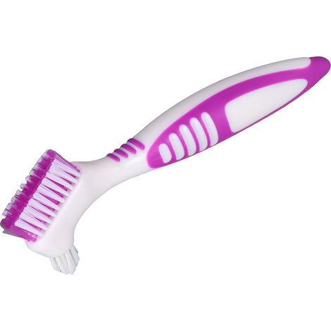 Brosse Double Face pour Prothèses Dentaires, Nettoyeur Portable pour Dentier (1/5)
