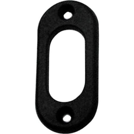 Bocchetta Iseo art. 042.001 per Cilindro da infilare Ovale in nylon colore Nero