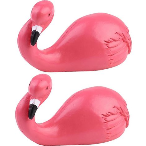 Lot de 2 crochets adhésifs muraux sans couture à motif flamant rose, pour manteaux et chapeaux, pour la maison ou le bureau.-7.5X4cm-Pink (1/3)