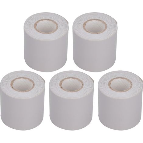 Lot de 5 rubans d'étanchéité pour conduits de climatisation, tuyaux en cuivre, PVC, isolation pour climatiseur, ruban résistant à la traction, largeur 60 mm (1/5)