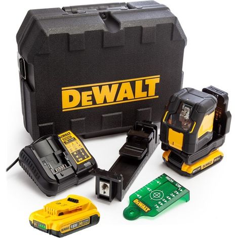 Dewalt DCLE34021D2 XR Compact Cross Line Green Laser 18V 2 x 2.0Ah Li-ion + Case (1/5)