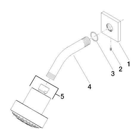 DORNBRACHT 28508980-420010  tête de douche SPÉCIFIQUE À LA SÉRIE 28508980