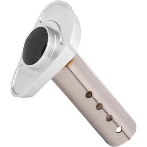 56 mm DB Killer, Chicane Échappement Moto Pot d'échappement moto silencieux d'échappement en acier inoxydable universel (Blanc argenté) (1/5)