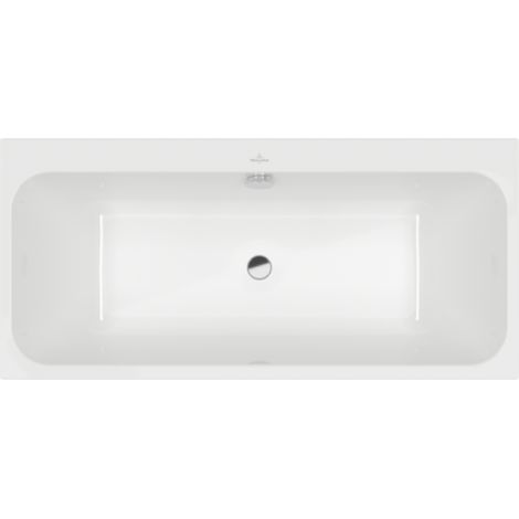 Baignoire droite 150 x 70 VILLEROY & BOCH Architectura + Vidage de baignoire WIRQUIN chromé