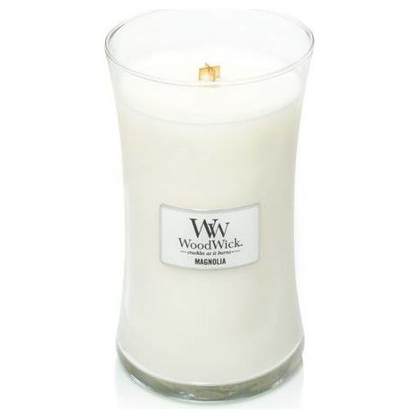 WoodWick Vanilla & Sea Salt bougie parfumée blanc (1/3)