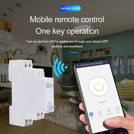 TM608 Intelligenter WLAN-Energiezähler, einphasig, 16 A, 100–240 V (1/5)