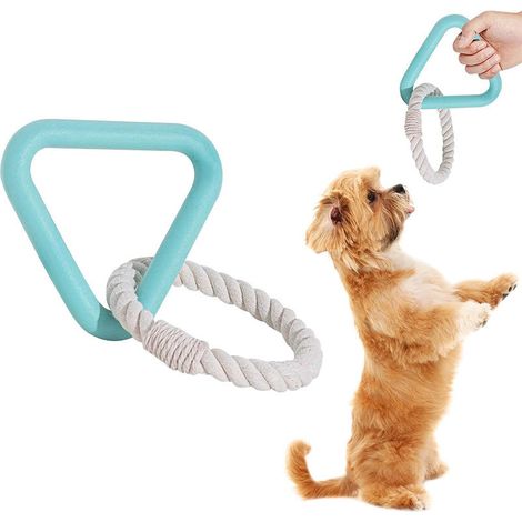 Corde à tirer pour chien, jouet à mâcher et à tirer les molaires, vert (1/5)