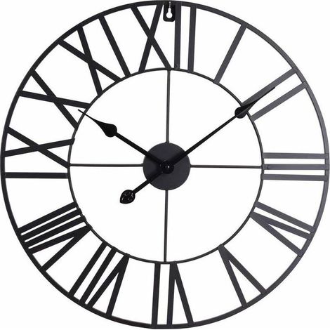 Horloge en métal VINTAGE avec chiffres romains, 47 cm (1/3)