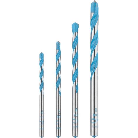 Coffret de 4 forets multi matériaux (accessoires pour perceuse à percussion) (1/5)