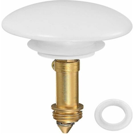 Bouchons d'évier escamotables, bouchons de salle de bain à clic-clac, bouchons de vidange en cuivre à noyau rebondissant, bouton-poussoir pour évier de cuisine et lavabo (1/5)