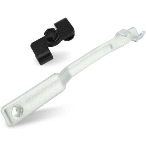 Barre d'outils d'extension de clé，Rallonge de clé à fourche avec adaptateur pour clé à douille 1/2 pouce et clé hexagonale 21 mm