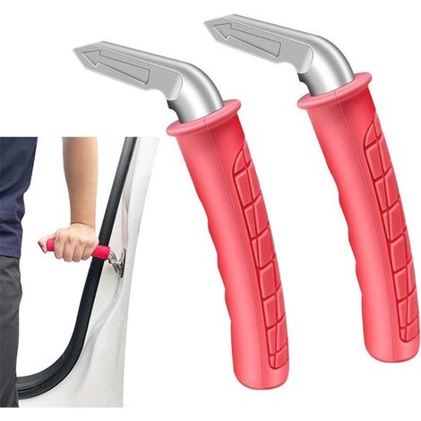 Supporto per maniglia della portiera dell'auto in 2 pezzi, ausilio per la maniglia della portiera per anziani, supporto ergonomico per alzacristalli per veicoli per anziani, pazienti post-operatori (1/5)