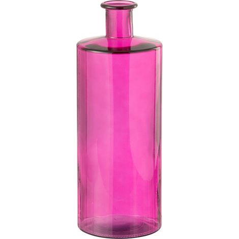 Vase Bouteille en Verre "Ricot" 40cm Rose (1/2)