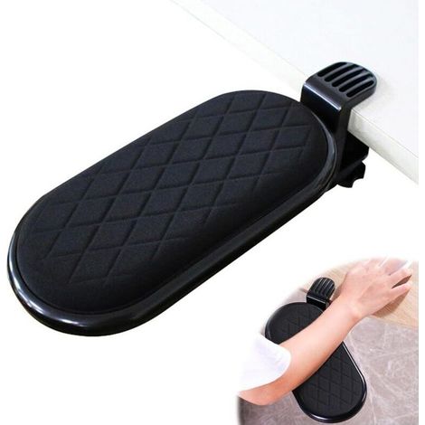 Repose-bras ergonomique réglable 180° pour bureau – noir, support de poignet ajustable compatible maison et bureau