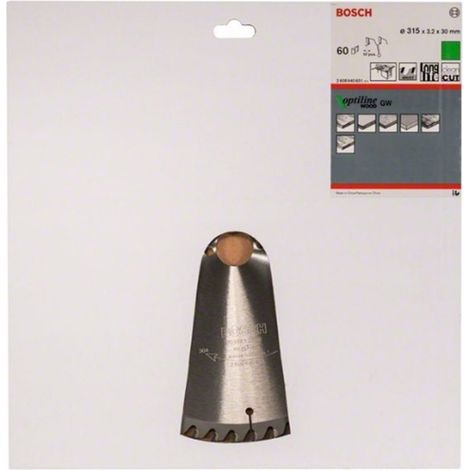 BOSCH DISCO SIERRA OPTILINE MADERA 315 X 3.2 X 30D: 60GW
