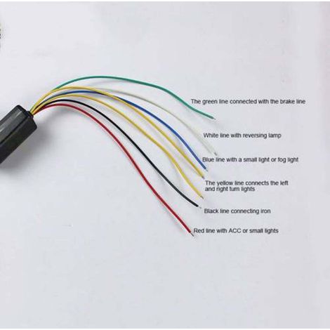 Bande lumineuse LED 12V type flux pour voiture, clignotants de hayon, feux de coffre (1/4)