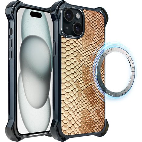 iPhone 15 Plus ibizu DropGuard Ultra Hülle mit MagSafe, Call of the Wild, Snake (1/5)