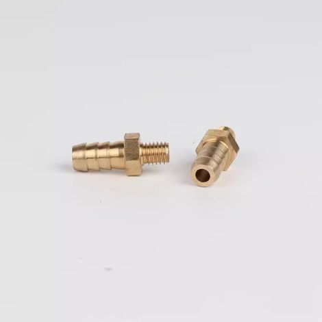 5 Pièces Raccord De Tuyau, Filetage Métrique M3 À M10, Laiton, Pour Tuyau Cannelé, Plomberie (1/3)