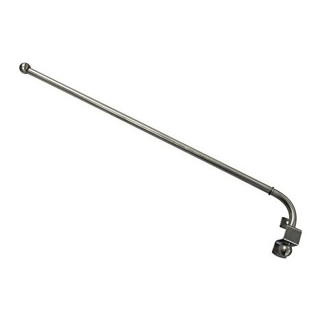Gardinia 10012260 Asta di Rotazione, Tessuto, Effetto Acciaio Inox, 85x55x0.1 cm