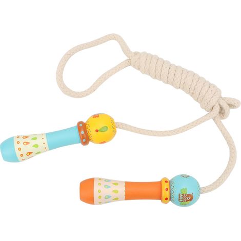Corde à Sauter En Bois - Poignées Ergonomiques Réglables - Pour Enfants - 1 Pièce (1/5)
