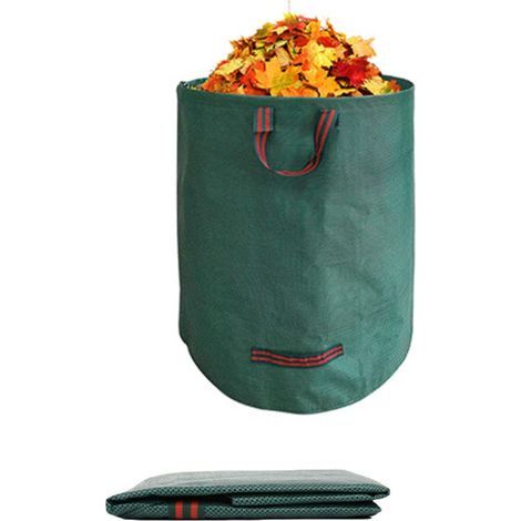 Garden Leaf Bags, Reusable Lawn Trash Bags, 32 Gallon Heavy Duty Lawn and Leaf Bags, Upright Garden Cleanup Trash Bags (1/5)
