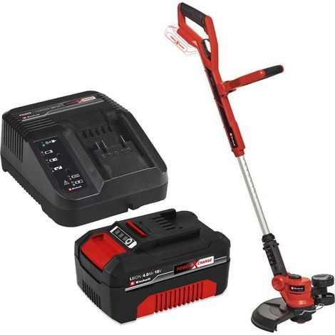 Einhell PXC Cordless Strimmer Grass Trimmer 30cm Lawn + 1 x 4Ah Battery Kit (1/5)