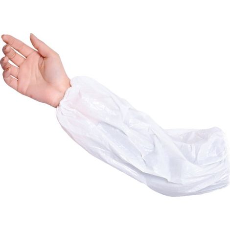 Manicotti monouso in polietilene ACTIVE GEAR (Confezione da 100) Bianco Unico (1/2)