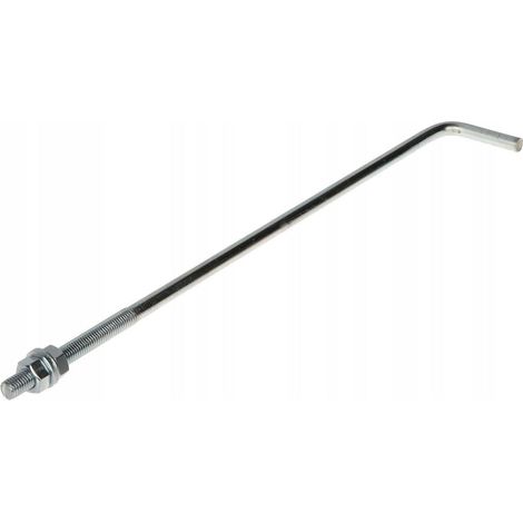 Zolux KOT-M12X450 Ancrage Acier Galvanisé 450x70x10.5 mm