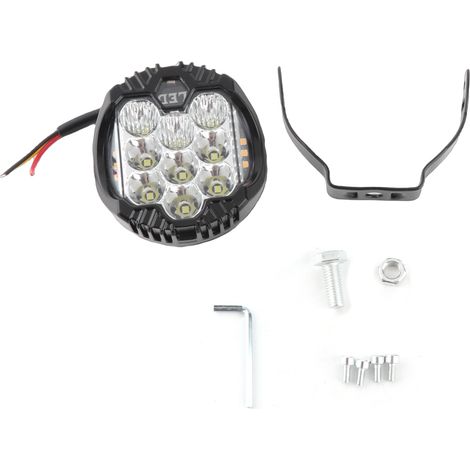 projecteur LED de 7,6 cm (3 pouces) 75 W 15 000 lm, faisceau combiné spot/flood, antibrouillard, étanche IP67, lumière blanche/jaune fixe, lumière jaune clignotante. (1/3)