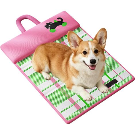 Alfombrilla refrescante para mascotas: alfombrilla de gel impermeable, transpirable y antideslizante. Alfombrilla refrescante para climas cálidos. (1/5)