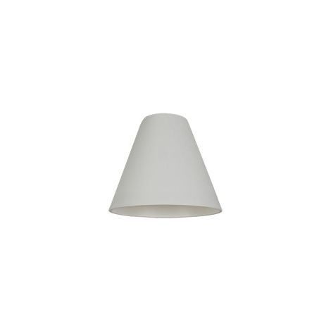 Abat-jour conique velours crème 18x17,5 Nowodvorski