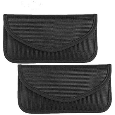 [JAMAIS UTILISÉ](Lot de 2) Sacs de protection des signaux des clés de voiture Sacs de protection des signaux RFID, sacs antivol Faraday pour clés de voiture et sacs de protection des téléphones portab (1/4)