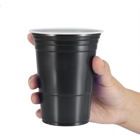 Gobelets à bière rouges de 450 ml en forme de ping-pong, gobelets de fête (100 pièces) (1/5)