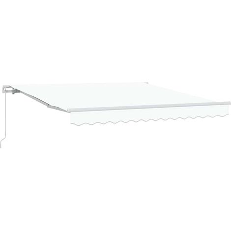 Maison Exclusive - Tenda Retrattile Bianco 350 x 250 cm Poliestere e Alluminio