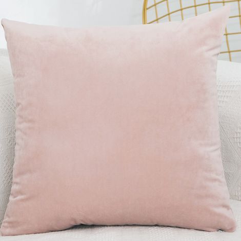 Rosa claro, un par de cojines lisos para sofá, fundas de almohada lumbares, fundas de almohada para oficina, fundas de almohada para coche (1/5)