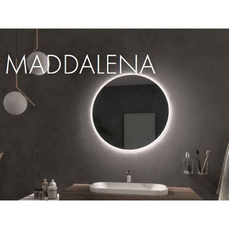 KOH-I-NOOR Specchio Maddalena tondo led d80 4000k codice prod: L46080 (1/2)