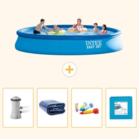 Intex Piscine Easy Set Ronde - 457x84 cm - 5-pièces S229 (1/5)