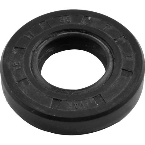 TC Oil Seal 17mm x 35mm x 7mm Nitrile Rubber Cover Double Edge with Spring for Automotive Axle Shaft Black