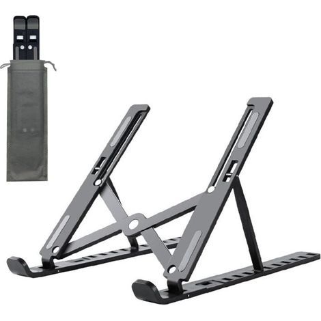 Laptopständer, verstellbarer Laptopständer für Desktop-Computer, leicht und faltbar (1/4)